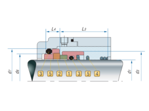 Phớt bơm Eagle Burgmann BT- RN 7 phot bom eagle burgmann bt rn 1